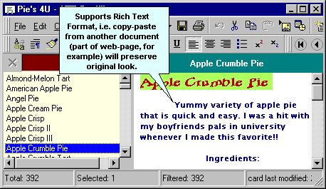 AZZ CardFile Datenbank programm
