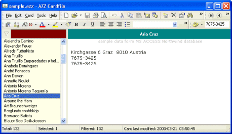 Kontakte leicht gelegen