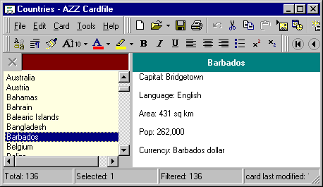 Informationen 0rganizer Schnittstelle