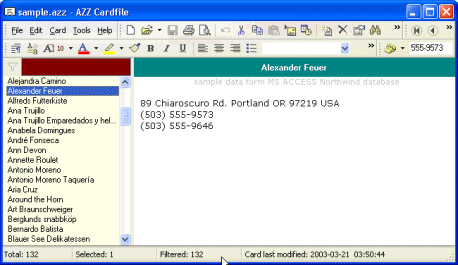 Organisieren Sie Adressen, Anmerkungen, Rezepte, Ansammlungen
