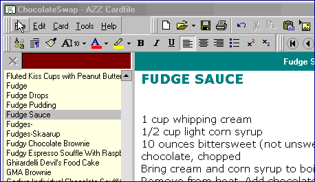 Rezept organisator screenshot