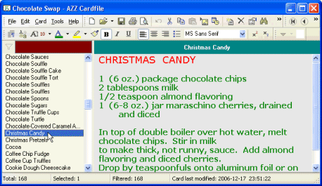 AZZ Cardfile puede importar, abierto y visin ficheros del *.crd