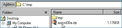 AZZ Cardfile zip
